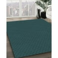 thumbnail image 3 of Ahgly Company Machine Washable Indoor Rectangle Transitional Teal Green Area Rugs, 5' x 7', 3 of 7