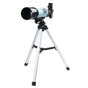 Angle View: 90X Telescopes for Kids and Beginners See Moon, 360mm Focal Length F36050 Telescope Astronomical Landscape Lens, 90 Degrees Telescope with Tripod, Silver