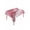 Pink, variant on Pink Marble Table Cloth, Waterproof Tablecloth for Square Tables, Summer Ocean Wave Red Ombre Reusable Washable Fabric Table Cover for Restaurant Kitchen Dining Tables 54"x54"