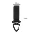 thumbnail image 4 of Yucurem Large D Ring Shape Carabiner D Ring Carabiners Clip Clip 360-Degree Rotation Backpack Hanging Buckle (Black), 4 of 4