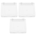 thumbnail image 3 of Makeup Use Transparent Highlighter Box Single Layer Square 3Pcs Set, 3 of 5