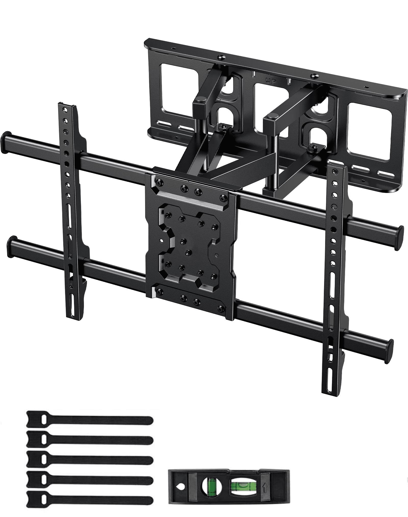 Full Motion TV Wall Mount Bracket for 37-82 inch Flat Curved TVs, Max 600x400mm, Holds up to 132lbs