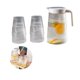 thumbnail image 4 of Hervidor De Agua Con Diseño Semitransparente, Hervidor De Agua Con Cuerpo De Cristal Con 4 Tazas, Contenedor De Agua Resistente A Altas Temperaturas Serendint HA016912-00, 4 of 6