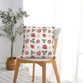 thumbnail image 5 of Pofeuu Strawberry Print Double-sided plush pillowcase Square Throw Pillow Covers Pillows Cover for Living Room Bedroom Sofa Couch Cushion Cover（No pillow core）-12"x12", 5 of 7