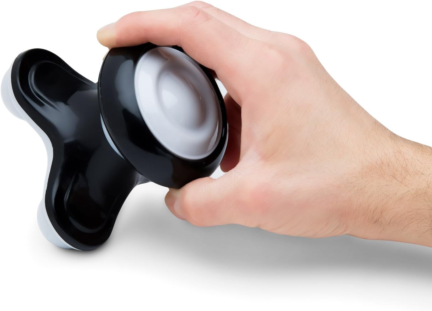 Neck Head Scalp Body Massager - Vibrating Portable Hand Held Battery or USB Cable (Included) For a Personal Massage for Men Women While Working in Office, Relaxing In Bed, At Home, Car (Black)