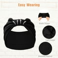 thumbnail image 4 of 4pcs Yoga Elastic Headbands Wide Knotted Hairbands for Women Girl 5.12inch Wide Black Gray Brown Khaki, 4 of 6