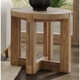 thumbnail image 5 of McGuire Rustic Farmhouse End Table in Natural Mindi Wood, 5 of 5