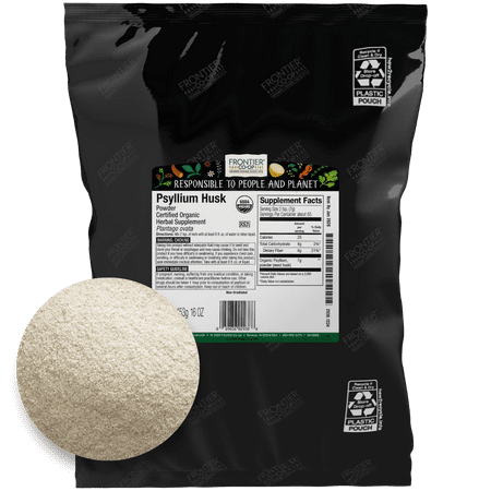 Frontier Co-op Organic Powdered Psyllium Husk, 16 oz Bag