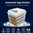 thumbnail image 2 of JAEDO Fully Automatic Egg Turning Temperature Humidity Control 176 Chicken Duck Goose Bird Egg Incubator with Built-in Egg Candler, 2 of 6