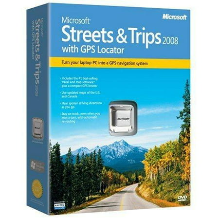 Microsoft Streets & Trips 2008 with GPS Locator (Best Replacement For Microsoft Streets And Trips)