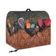 thumbnail image 5 of TSOVTHRID Rooster Chicken Vintage Wood Print Kitchen Mixer Cover with Top Handle Kitchen Appliance Dust Cover Reusable Anti-Dust Coffee Maker Cover for Kitchen Aid Accessories and Attachments,S, 5 of 7