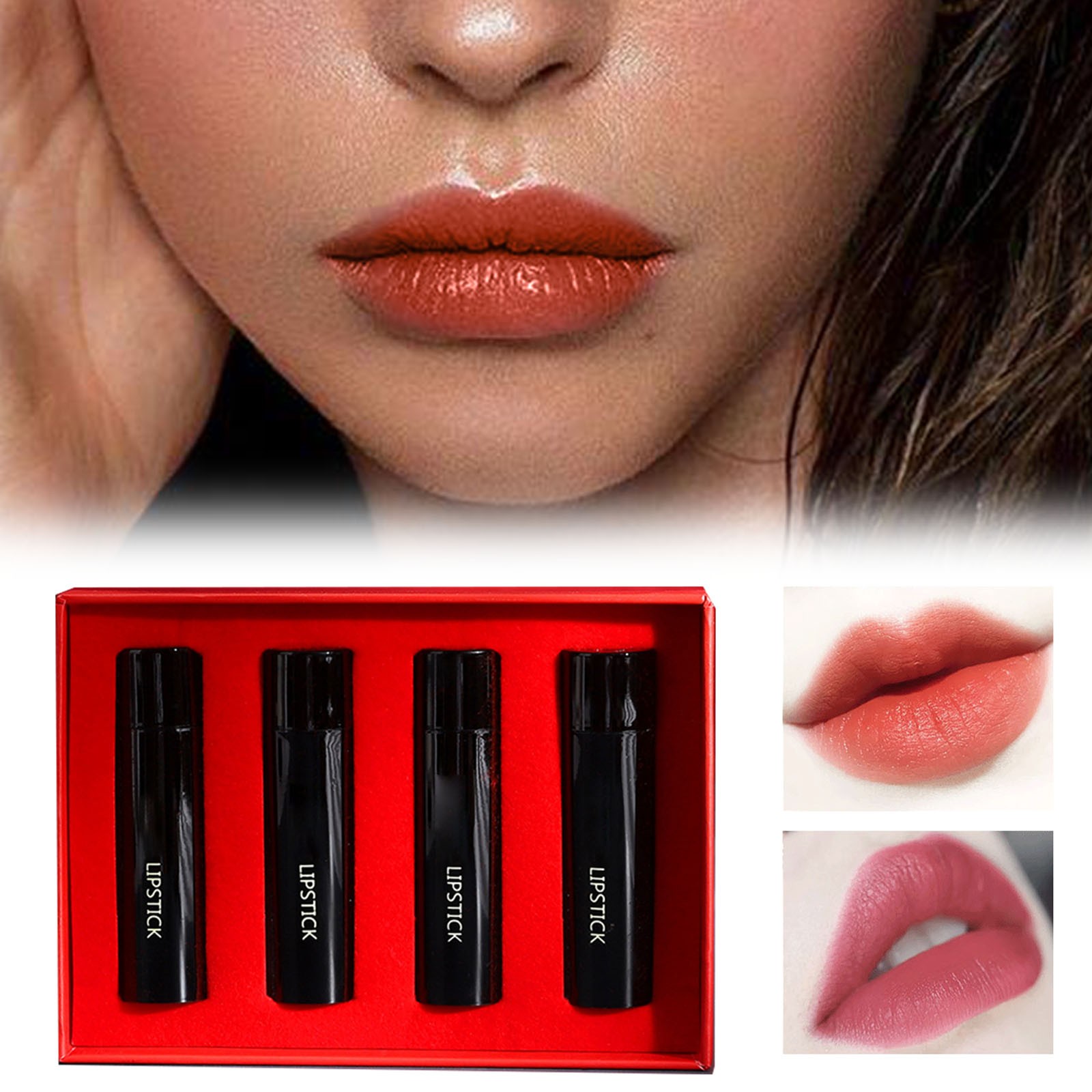 Easy To Use Lipstick With Lip Balm Makeup Set Velvet Long Lasting High Easy To Use Lipstick With Lip Balm Makeup Set Velvet Long Lasting High