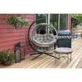 thumbnail image 4 of FlowerHouse FHOV100-SAND Hanging Ball Chair w/ Stand - Overland Sand, 4 of 5
