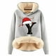 thumbnail image 1 of WILLBEST Sudadera para Mujer con Estampado de Letras Navideñas, de Lana Gruesa, Cálida para El Invierno Sudadera de Moda XX-Grande, 1 of 4