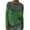 Green, variant on Women's Christmas Vintage Sweater Long Sleeve Crewneck Print Chunky Knit Pullover Top Green 4XL
