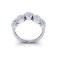 thumbnail image 3 of Natural 0.75ct Round Cut Diamond Prong Fancy Bridal Wave Wedding Band Ring Anniversary Solid 14K Gold FG VS, 3 of 3