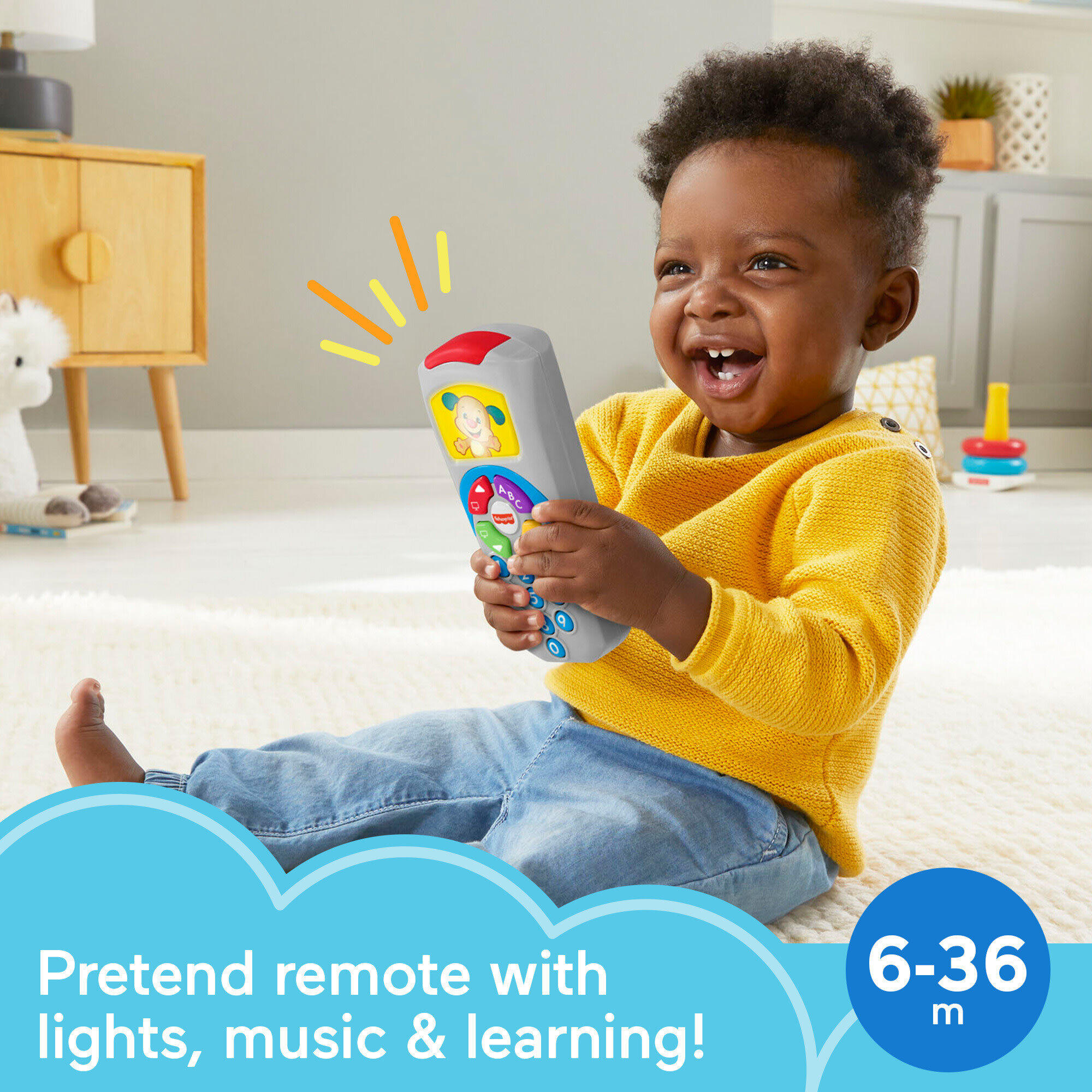 Fisher-Price Laugh & Learn Puppy’s Remote Baby & Toddler Learning Toy with Music & Lights - image 3 of 7