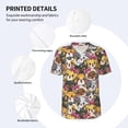 thumbnail image 5 of Rocae Cute Cat for Breathable Men's Baseball T-Shirt Fashionable Casual Baseball Jersey, Moisture-wicking Sportswear Small, 5 of 9