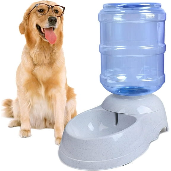 Pet Water Dispenser Station - 3 Gallon/11L Replenish Pet Waterer for Large Dog Cat Animal Automatic Gravity Water Drinking Fountain Bottle Bowl Dish Stand