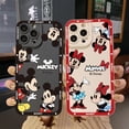 thumbnail image 2 of Funda Protectora Completa Para iPhone 14 Plus 13 Pro Max 12 11 XR 8 7 SE 2022 Pareja Mckey Mouse Borde Cuadrado, 2 of 4