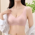 thumbnail image 6 of Outfmvch Sports Bras for Women Wide Straps Bra Bralettes for Women Workout Tops for Women Support Bras Full Coverage Bras for Women No Underwire Bra Push up Bra Wireless Gym Bra A2 Pink L, 6 of 9
