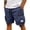 Navy, variant on IAJDKMEK Men's Cargo Shorts with Pockets - Elastic Waist Hiking Shorts, Running Shorts, and Classic Work Shorts for Daily Wear,Black L