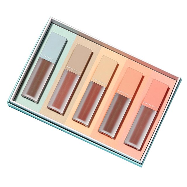 ND16 PL 5 uds lápiz labial líquido de larga duración resistente al agua brillo de labios aterciopelado mate esmalte de labios