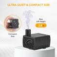 thumbnail image 3 of Bomba sumergible HealSmart 300L/H 0.8 m High Lift 3.6 W, 3 of 7