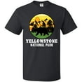 thumbnail image 3 of Inktastic Yellowstone National Park with Bear Mountains and Trees Cricle T-Shirt, 3 of 5