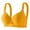 Yellow, variant on Wdfiry Women Push Up Bra Solid Color Breathable Wirefree Gathering Underwear Daily Braslettes Soft Support Full Coverage Bras