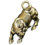 Zodiac Ox Sculpture Bull Brass Retro Ornaments Bullish Solid Copper Bullfighting Decorate Goblincore Room Statue Office
