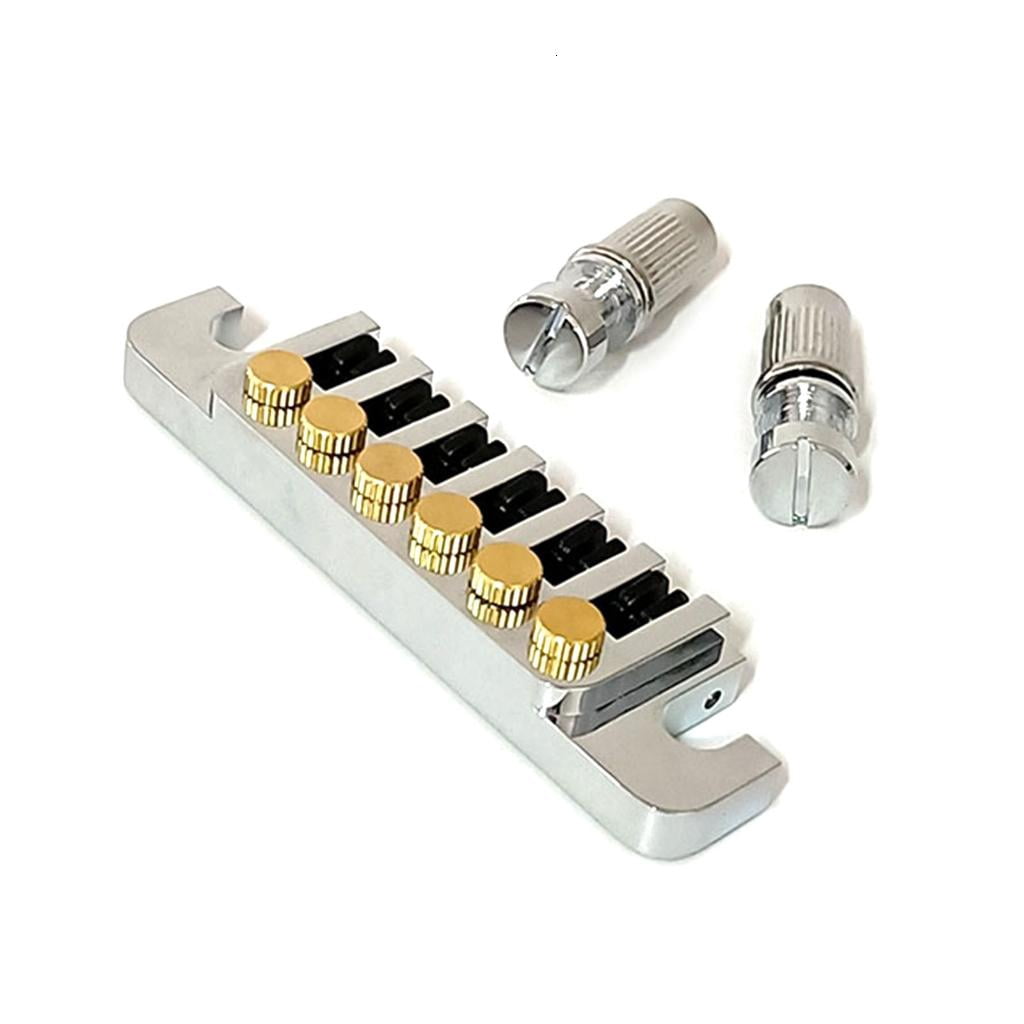 CEORPER 6-String Electric Guitar Bridge Tailpiece Vintage Bridges with Studs and Inserts