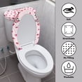 thumbnail image 4 of HELLHERO Lid Cover Set for Toilet Happy Valentine's Day Pack of 2 Elastic Edge for Bathroom Supplies Soft Toilet Covers Set, 4 of 8