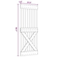 thumbnail image 4 of vidaXL Porte NARVIK 80x210 cm Bois Massif Pin, 4 of 5