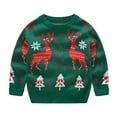 thumbnail image 1 of Luvior Boys & Girls Cartoon Christmas Sweater Casual Crewneck Winter Long Sleeve Pullover Tops, 1 of 7