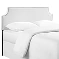 thumbnail image 3 of Modway Laura Queen Upholstered Vinyl and Solid Wood Headboard in White, 3 of 4