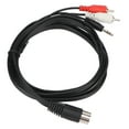 thumbnail image 2 of Big DIN Sound Cord, DIN To 3.5mm 2  Cable Tight Connection Clear Signal Male To Male  For  For Receiver, 2 of 8