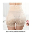 thumbnail image 3 of Women's Shapewear Shorts Hip Pads High Waisted Butt Lifter Slimming Underwear Panties Wedding Padded Butt Lifting Firm(Beige XL), 3 of 5