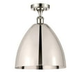thumbnail image 2 of Innovations Lighting  Metal Bristol - 1 Light 12" Semi-Flush Mount Polished Nickel, 2 of 5