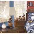 thumbnail image 2 of Bowery Hill Lampe de Table en Poly Marron et Orange, 2 of 2