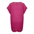 thumbnail image 5 of Cathalem Swim Suit Coverup for Women Beach Swimwear Crochet Cover up (Hot Pink,One Size), 5 of 5