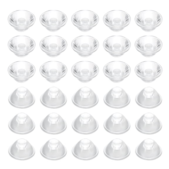 Uxcell 25 Degree 20mm High Power LED Lens, 30 Pcs LED Reflector Collimator Acrylic Optical PMMA Smooth Surface Lenses Focusing LED Lens for 1W LED Light Lamp Bulb Spotlight Panel, Clear