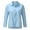Sky Blue, variant on Breathable Button Down Shirt for Women Soft Cotton Linen Blend Comfortable Casual Wear for Everyday Outfits
