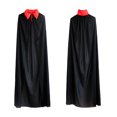 thumbnail image 2 of Teissuly Clearance Bloodsucker Costume Set,35.4/55.12in Halloween Bloodsucker Cloak Capes Robes,Unisex Adult Or Kids Stand-Up Collar Witch Capes For Party Cosplay Costumes(Black, B) Teissuly WER202308175443, 2 of 6
