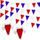 thumbnail image 1 of Guirnalda LoveVC 30 m Bandera Triangular Roja Azul Blanca 60 uds, 1 of 5