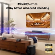 Miroir 5.1 Sound Bar for TV with Dolby Atmos, Wireless Subwoofer, Surround Sound, HDMI ARC, Bluetooth