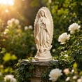 thumbnail image 5 of Virgen de Guadalupe Statue Home Decor, Our Lady of Guadalupe Figurine, 11.8 Inch Resin Catholic Religious Decoration, Blessed Virgin Mary Sculpture for Home Indoor Outdoor Decor Gift (Beige), 5 of 6