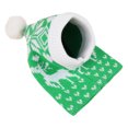 thumbnail image 1 of Dog Winter Hat Scarf Set Knitted Pet Christmas Warm Accessories, Cozy Neck Ear Warmer Hood for Small Medium Large Cats Dogs, Holiday Party Photo Outfit Cold Weather Gear L, 1 of 7
