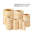 thumbnail image 2 of Phenofice 100 Pcs Anneaux en Bois à Grand Trou pour Accessoires de Rideaux et Fêtes, 2 of 8