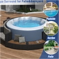 thumbnail image 6 of Grey Rattan Patio Sofa Set with Storage, Modular Sectional Outdoor Couch with Removable Cushions for Backyard, Deck, 6 of 10
